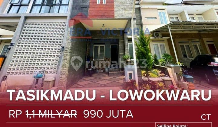 Rumah Minimalis Modern 2 Lantai Full Furnished, Area Lowokwaru, Dekat Suhat dan Kampus-Kampus.