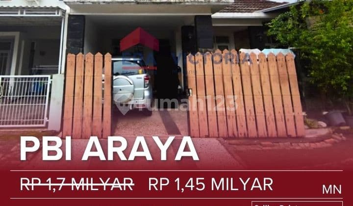 Dijual Rumah 2 Lantai Pbi Araya Blok P, Siap Huni, Kondisi Terawat, Fasilitas Perumahan yang Lengkap, Dekat Plaza Araya, Rs Persada, Club House, Restaurant Kds, Kampus Binus.