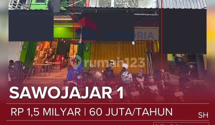 Disewakan dan Dijual Ruko 2 Lantai Lokasi Strategis Boulevard Sawojajar