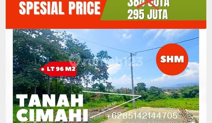 Promo Kavling Cimahi One Gate System, Akses Mobil, SHM Siap AJB