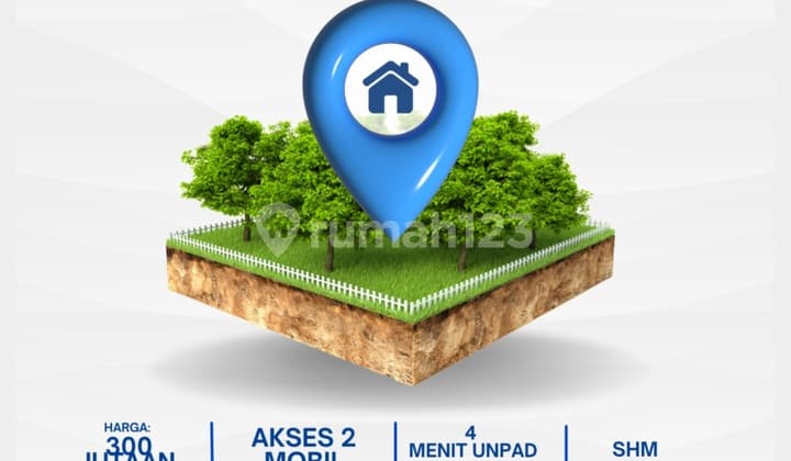 Tanah Kavling Dekat Unpad Super Strategis Jalan Lebar Akses 2 Mobil Potensi Sewa Tinggi