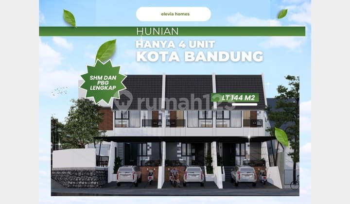 Dijual Rumah Privat Dalam Komplek Kota Bandung, Hanya 4 Unit, bisa KPR & Legalitas Aman