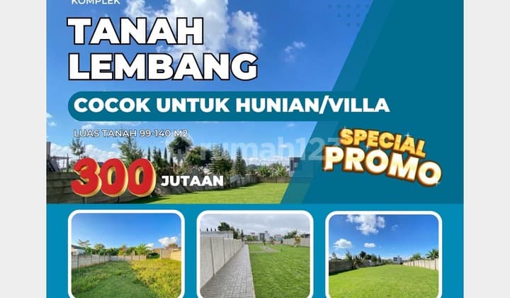 Tanah Strategis Cihanjuang Lembang - Kawasan Wisata Cocok Villa & Hunian Promo 3 Unit Pertama