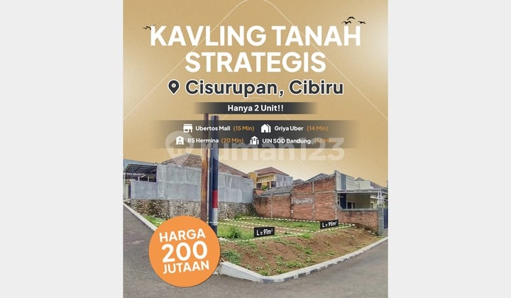 Hook Land in Cisurupan, 10 Minutes to Ujungberung Square