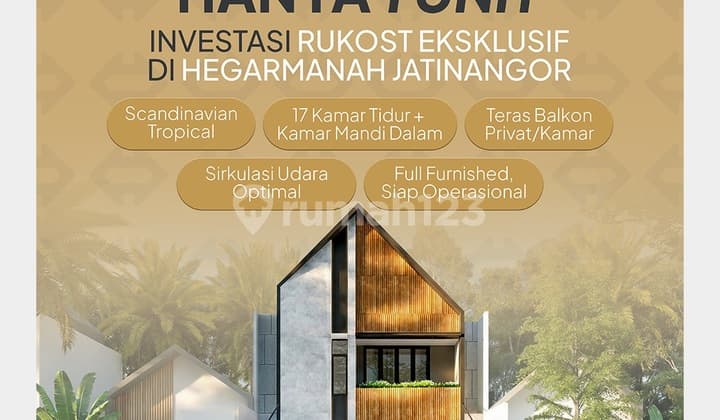 Jual Kosan Strategis Jatinangor - 17 Kamar, Akses Mobil, Siap Jalan