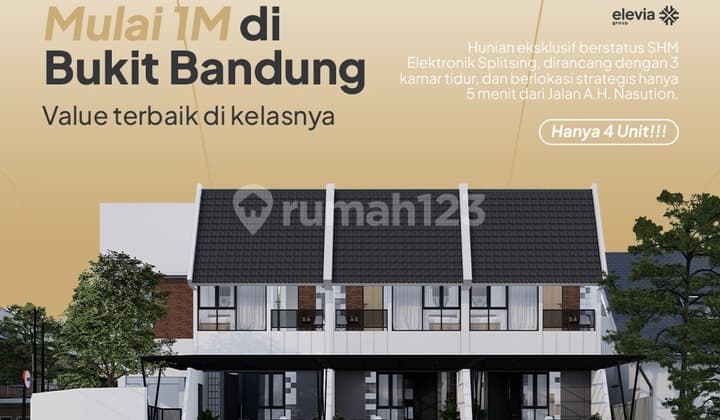Dijual Rumah Eksklusif di Bandung Kota View Pegunungan dan Akses Mobil Mudah