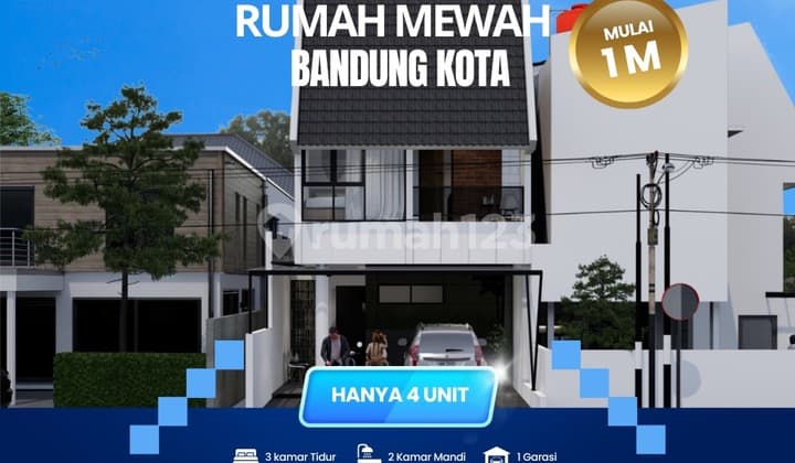Dijual Rumah Cluster Kota Bandung - Hanya 4 Unit, Akses 2 Mobil, PBG dan SHM Lengkap