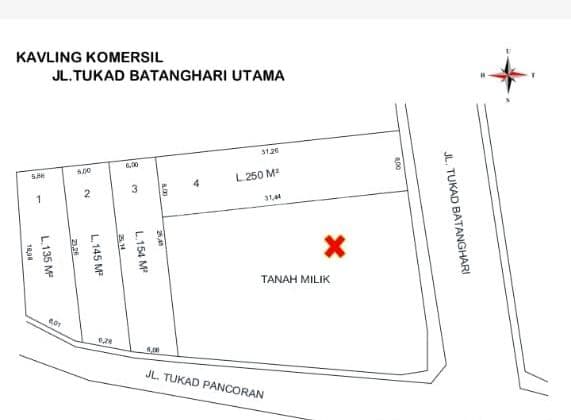TOP DEAL DI JUAL TANAH KAVLING PINGGIR JALAN LOKASI TUKAD BATANGHARI RENON DENPASAR SELATAN