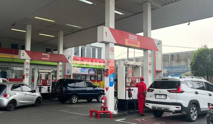 Ruang Usaha Spbu Pertamina Pinggir Jalan di Rawalumbu, Bekasi