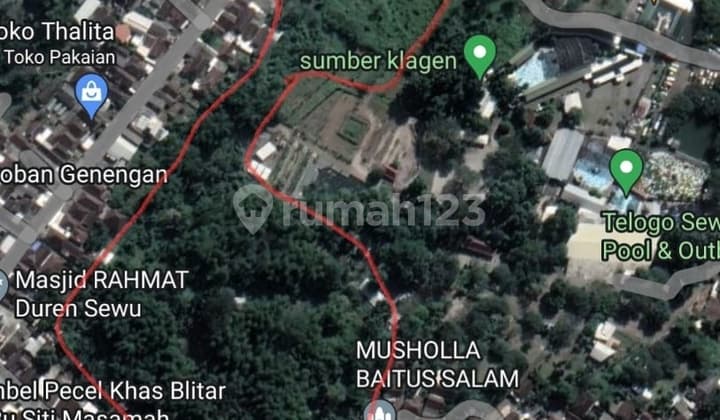 Murah Tanah Komersil Area Wisata Pandaan Duren Sewu