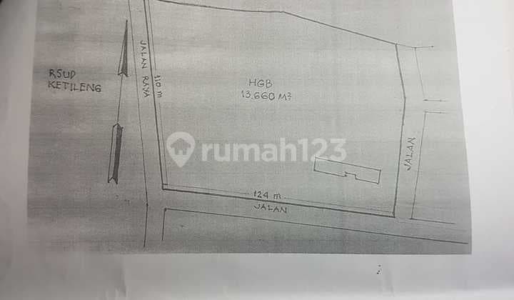 Dijual Tanah Luas Murah Sebrangan Dengan Rsud Wongsonegoro
