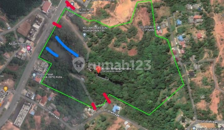 Lahan tanah Ex wisata Hanaria water park Tanjung Pinang