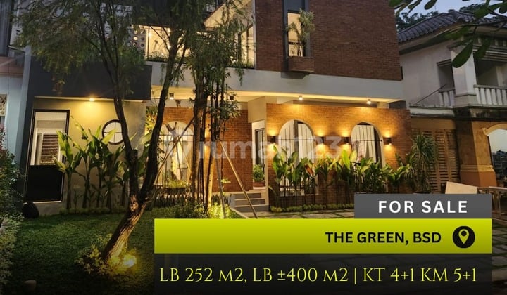 Dijual Rumah Baru Mewah 3 Lantai Di The Green Bsd, Lingkungan Asri Dan Nyaman.