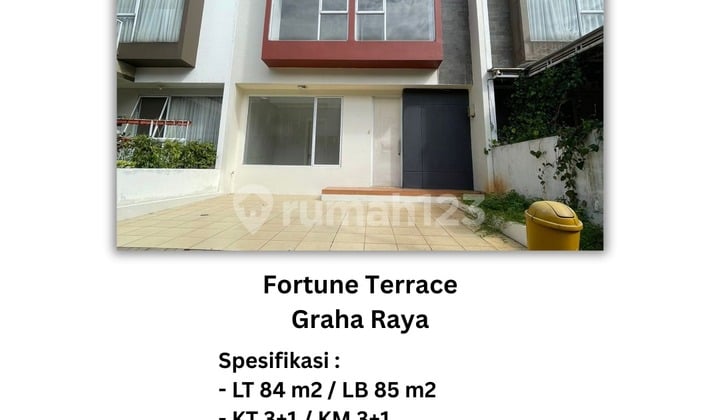 Dijual Rumah 2 Lantai Siap Huni Di Fortune Terrace Graha Raya Bintaro