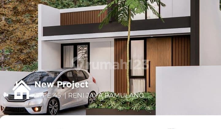 Dijual Rumah Modern 2 Lantai Di Cluster Reni Icon Type Mezzanine Pamulang Baru.