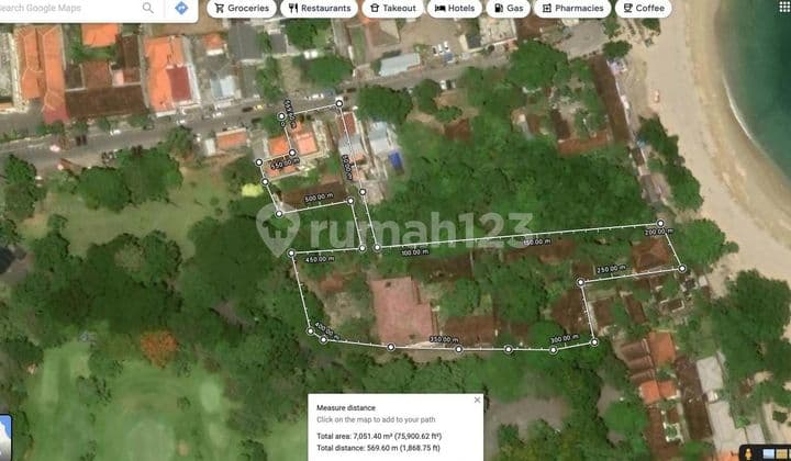 DEFINITELY DEAL ON LAND FOR SALE BONUS BUILDING LOSS BEACH VIEW SEA LOCATION SANUR SOUTH DENPASAR