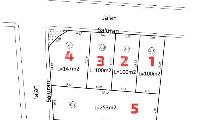 PADTI DEAL DI JUAL TANAH KAVLING LOKASI DRUPADI RENON DENPASAR SELATAN