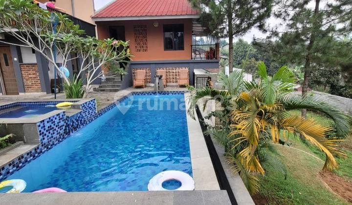 Dijual Villa Luas + Kolam Renang di Gunung Geulis Sukaraja Bogor