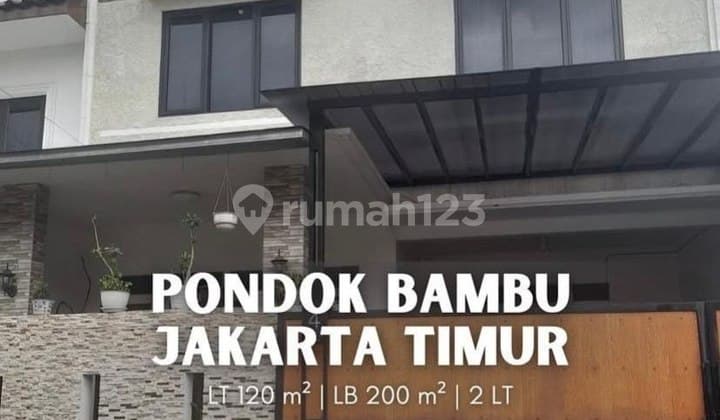 Dijual Rumah 2 Lantai di Pondok Bambu, Jakarta Timur