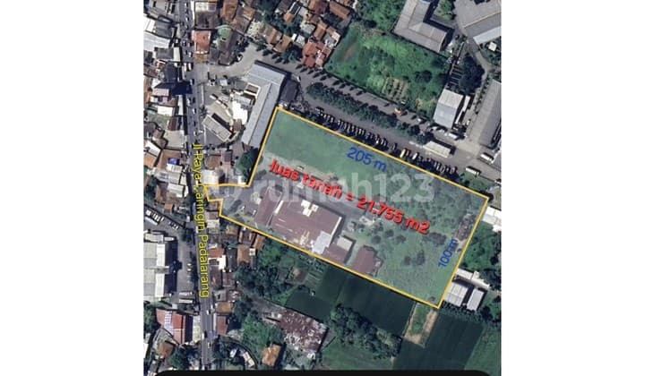 Murah Hitung Tanah , Ex.pabrik Area Industri Padalarang, Dekat Dari Pintu Toll