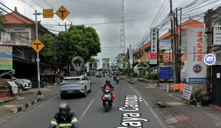 Premium Land Plot 290M2 Width 17Mtr Main Road Canggu Near Mie Gacoan