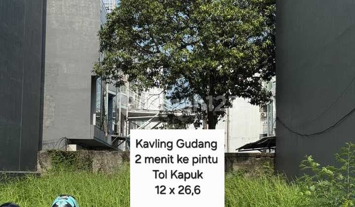 Kavling Gudang hanya 2 menit ke Pintu TOL Kapuk Kamal dekat bandara Soekarno Hatta