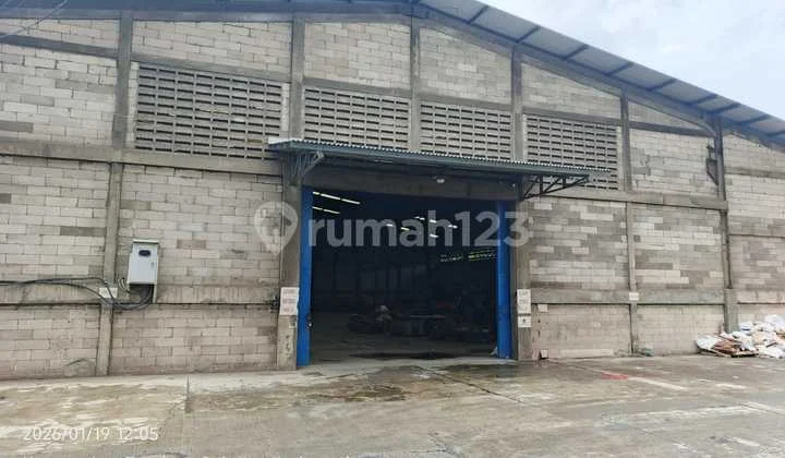 Gudang Luas Akses Kontainer Dekat Tol Tambun Bekasi