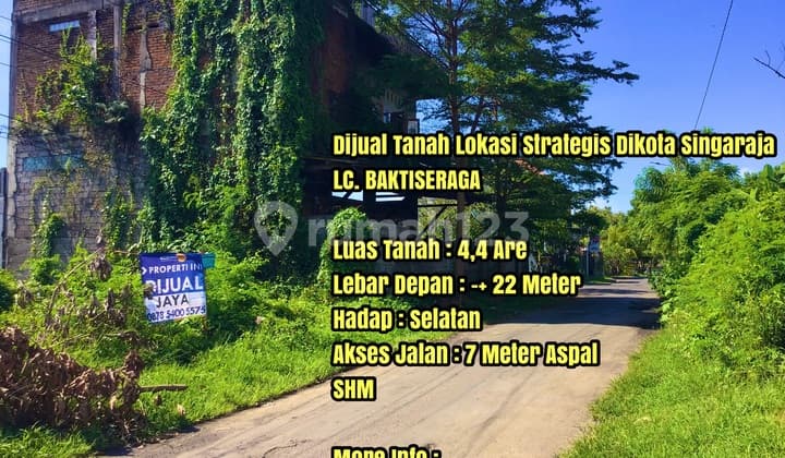 Tanah Berlokasi Strategis Di Tengah Kota Singaraja Bali