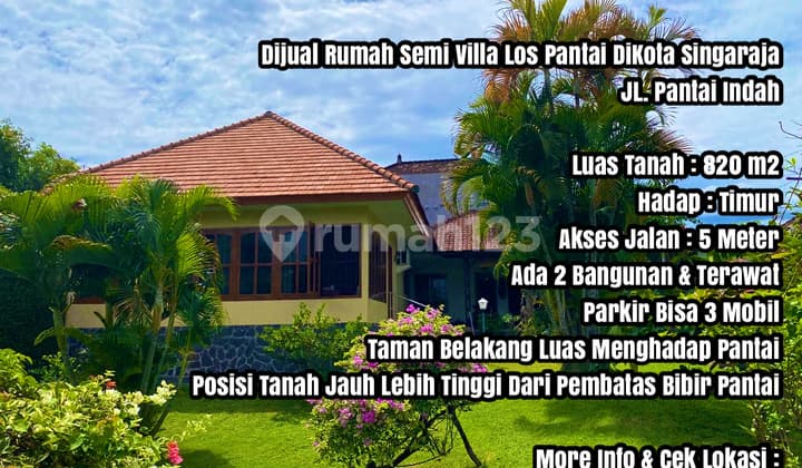 Rumah Semi Villa Los Pantai Dikota Singaraja di Bali