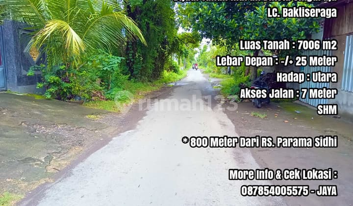 Tanah Termurah Dikelasnya Dikawasan Elit Kota Singaraja di Bali