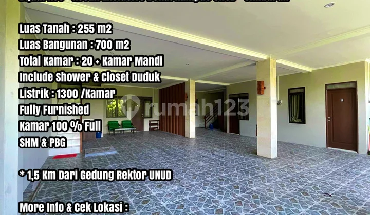 For Sale: Exclusive Boarding House Near Udayana University Campus in Jimbaran, Bali