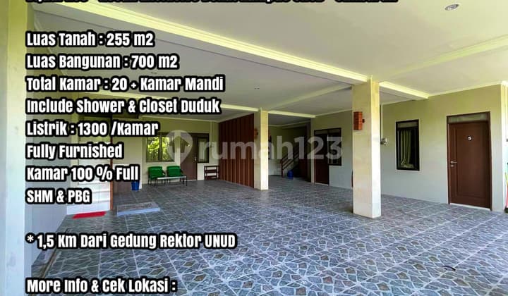 Dijual Kos - Kosan Exclusive Dekat Kampus Unud Jimbaran di Bali