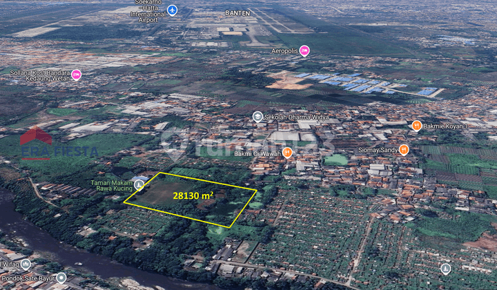 Dijual Secepatnya, Tanah Datar di Rawa Kucing Neglasari Tangerang