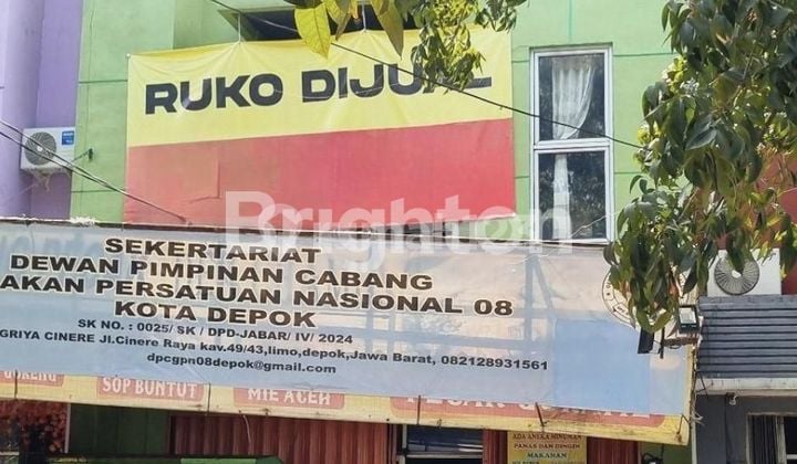 Ruko 2 Lantai Siap Usaha di Dekat Pintu Toll Cinere