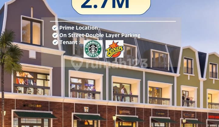 Ruko Allerton Lane Citra Garden Bintaro 3 Lantai 147 M2