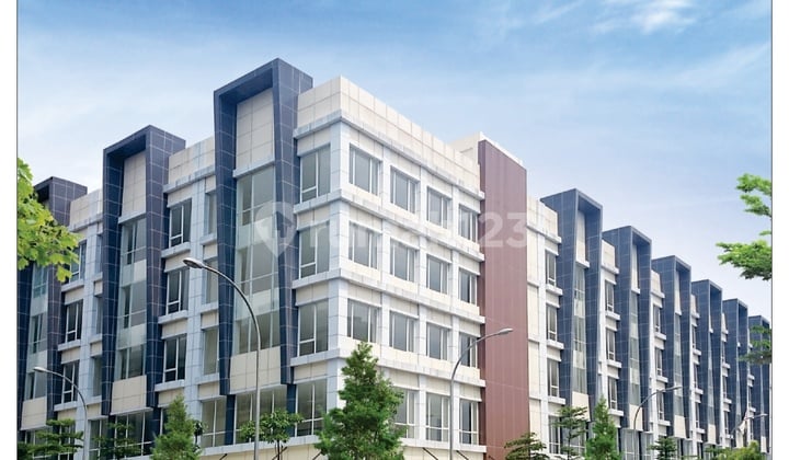 P93. Murah Dijual Ruko 5,5 Lantai Bonus Lift di Mega Office Park Harapan Indah Siap Huni Strategis Hadap Jalan Full Bonus dan Diskon DP