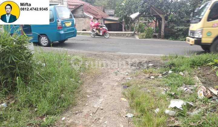 223. Dijual Tanah Strategis 2000m² Pinggir Jalan Raya Nasional Leuwiliang Cigudeg – Bogor Barat, Harga Nego