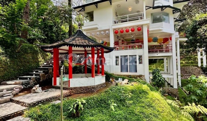 549. Dijual Villa Puncak Megamendung Bogor Japanese Style Full Furnished Ramai Tamu dan Harga Bagus