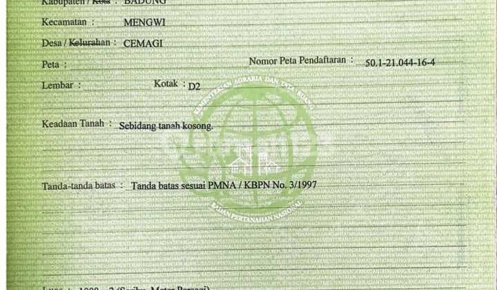 Tanah Premium.pantai Mengening.cemagi