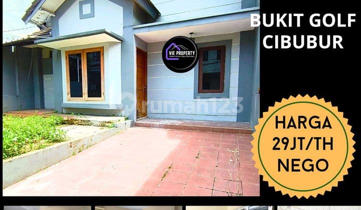 Disewakan Cepat Murah Rumah 1,5 Lantai di Bukit Golf Cibubur