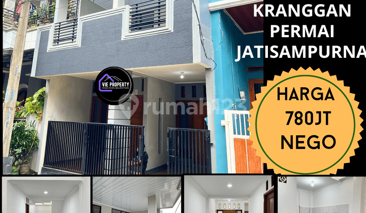 Dijual Murah Rumah Baru Renov 2 Lantai Dikranggan Permai