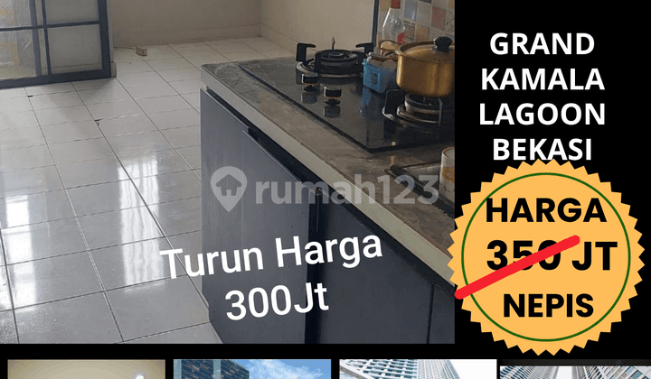 Jual Cepat Murah Semi Furnished Apart Grand Kamala Lagoon Brkasi