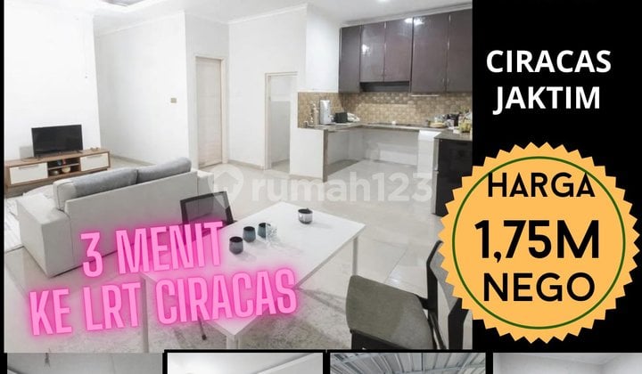 Cuma 3 Min ke LRT Dijual Dibawah Harga Pasar,Siap Huni di Cibubur