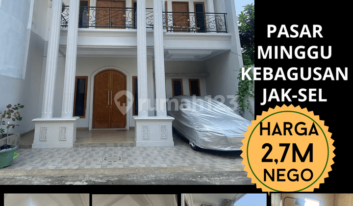 Dijual Jauh Dibawah Pasaran Rumah 2 Lantai Kebagusan Pasar Minggu