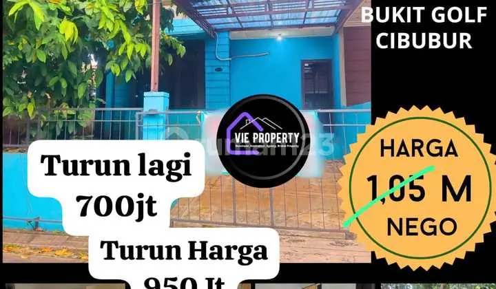Dijual Cepat Dibawah Harga Pasar Rumah di Bukit Golf Cibubur