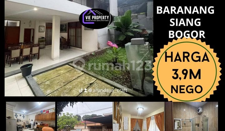 Rumah Beserta Kamar Kos Dijual Murah Baranangsiang Bogor