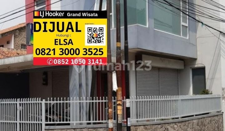 Dijual Rumah Hook 2 Lantai Luas 128 M2. 3 Kamar Tidur/ Ruang Kerja. Cocok Di Jadikan Hunian/ Kantor/ Tempat Usaha ( Ex Klinik ). Dalam Komplek. Cijerah Kota Bandung