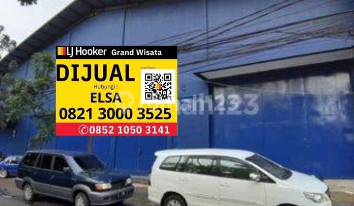 Dijual Gudang Dan Kantor 2 Lantai Seluas 1.820 M2 Akses Parkir Luas Masuk Mobil Kontainer 40 Feet. Siap Pakai. Hanya 4.9 Km Menuju Tol Pintu Tol Buah Batu. Kiara Condong Bandung