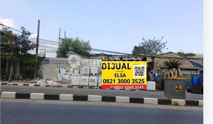 Dijual Kavling Siap Bangun Luas 315 M². Cocok Untuk Dijadikan Gudang/ Kantor/ Tempat Usaha. Hanya 2km Menuju Gerbang Tol Pasir Koja, Pinggir Jalan Soekarno Hatta Bandung Kulon