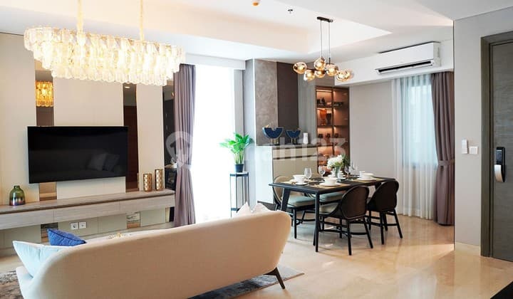 Apartemen dengan Private Lift Siap Huni 3Br di Jakbar Fasilitas Komplit